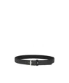 Ferragamo Adjustable Waist Belt In Black