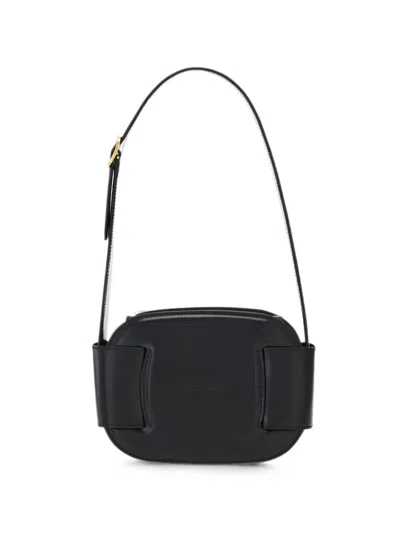 Ferragamo Adjustable-strap Minibag In Black