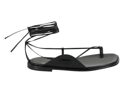 Pre-owned Ferragamo Agena Ankle Strap Sandals (women's) Sneakers In Black