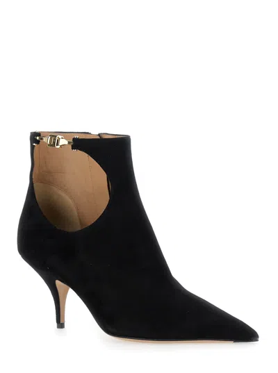 Ferragamo Agia 70 Bootie Heel 7.0 Mid (5 - <8 Cm) In Black