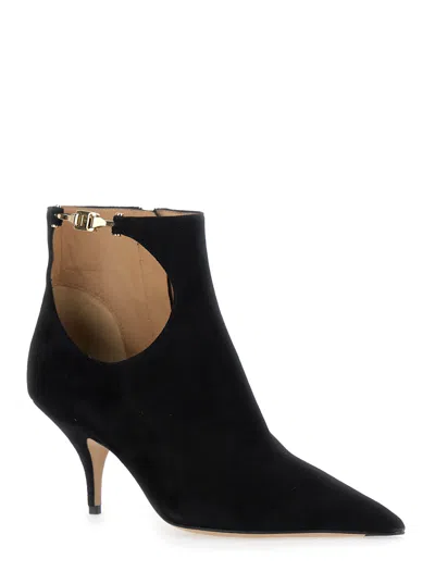Ferragamo Agia 70 Bootie Heel 7.0 Mid (5 - In Black