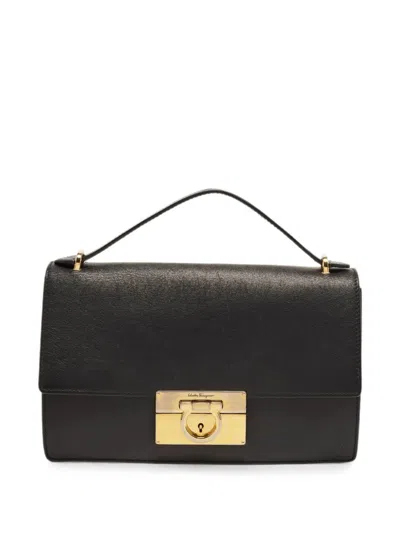 Pre-owned Ferragamo Aileen Tote Bag In Black
