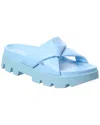 Ferragamo Woman Sandals Light Blue Size 8 Calfskin In Blue