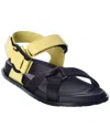 Ferragamo Gancini Touch-strap Sandals In Yellow