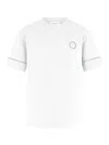 Ferragamo Ajour Sticker Short-sleeves T-shirt In White