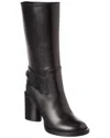 Ferragamo Alan 85 Leather Boot In Black