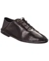 Ferragamo Aleso Jg Leather Sneaker In Black