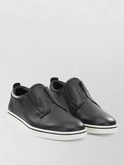 Ferragamo Alfie Loafers Slip On Round Toe In Black