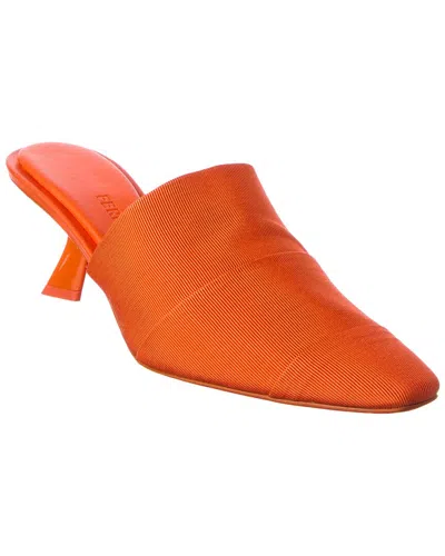 Ferragamo Algedi Grosgrain Mule In Orange