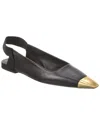 Ferragamo Alhena Leather Slingback Flat In Multi
