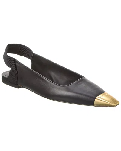 Ferragamo Alhena Leather Slingback Flat In Multi
