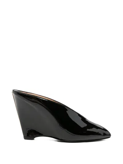 Pre-owned Ferragamo Alicia Peep-toe Pumps In Black