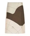 Ferragamo Printed Silk Midi Skirt In Multi