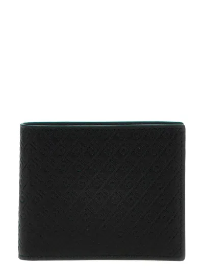 Ferragamo All Over Logo Wallet In Black