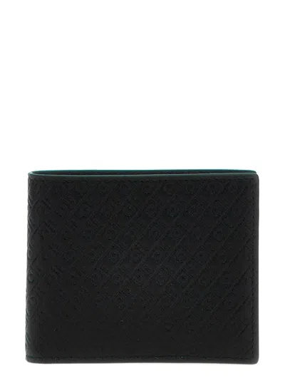 Ferragamo All Over Logo Wallet In Black