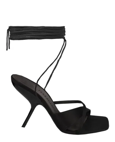 Ferragamo Allegra X5 Heel Sandals In Black