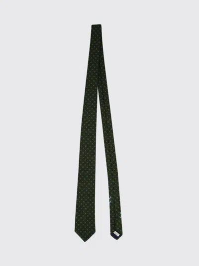 Ferragamo All-over Gancini Monogram Pattern Pure Silk Tie In Multi