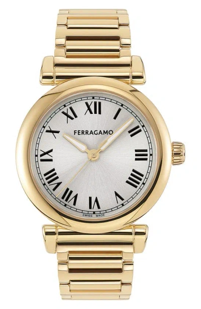 Ferragamo Allure Quartz 36mm In Yellow Gold