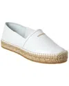 Ferragamo Susana Leather Espadrilles In White