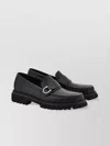 Ferragamo Almond Toe Chunky Sole Loafer