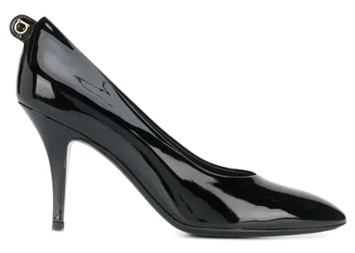 Pre-owned Ferragamo Almondtoe Pumps (women's) Sneakers In Black