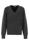 Ferragamo Charcoal Stretch Alpaca Blend Sweater