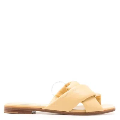 FERRAGAMO FERRAGAMO ALRAI KNOTT STRAP NAPPA SLIDES