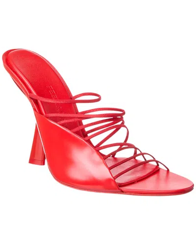 Ferragamo Altaire Leather Sandal In Red