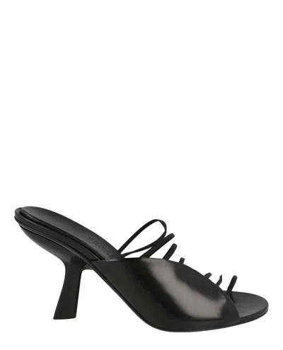 Ferragamo Altaire Strappy Mules In Black
