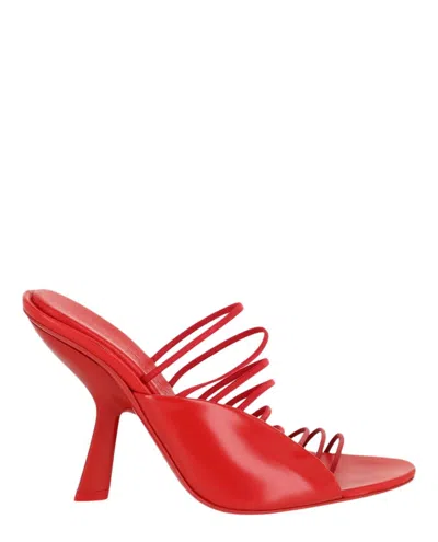 Ferragamo Altaire X5 Heel Sandals In Red