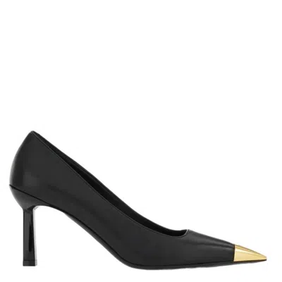 Ferragamo Amber 70 Leather Pumps In Black