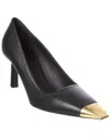 Ferragamo Alhena Leather Slingback Pump In Black