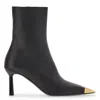 Ferragamo Amelia 70 Leather Ankle Boots