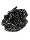 Ferragamo An Drape Embellished Ring In Black
