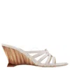 Ferragamo Open-toed High-heeled Sandals In White