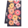 Ferragamo Anemone Print Silk Scarf In Blue
