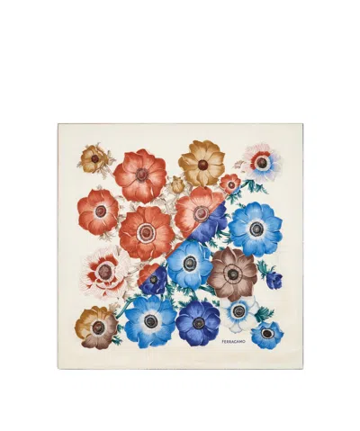 Ferragamo Anemone Printed Foulard