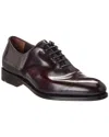 Ferragamo Angiolo Leather Oxford In Brown