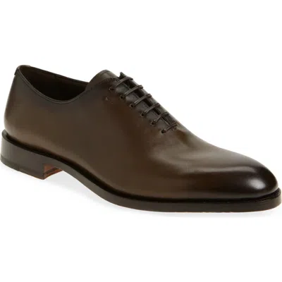 Ferragamo Angiolo Wholecut Shoe In New Olive