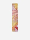 Ferragamo Mini Animal Print Bandeau Scarf In Orange,fuchsia