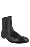 Ferragamo Leather Zip-up Ankle Boots In Black