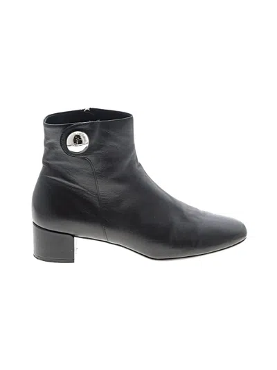 Pre-owned Ferragamo Ankle Boots In Black