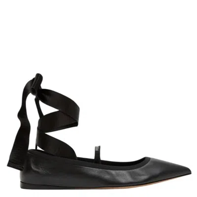 FERRAGAMO FERRAGAMO ANKLE RIBBON BALLET FLATS