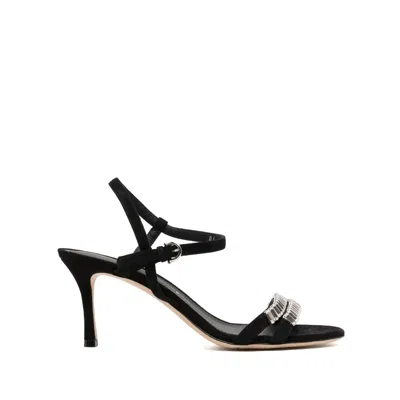 Ferragamo Ankle Strap Sandal In Black