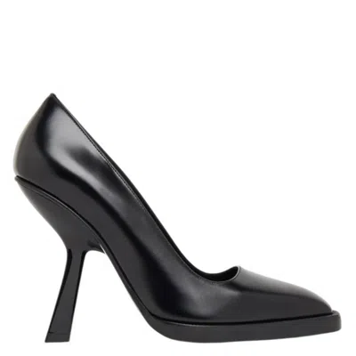Ferragamo Viola Patent Wedge Pump In Black