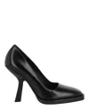 Ferragamo Black Leather Anser X5 Pumps In Black
