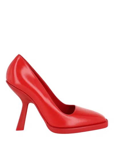 Ferragamo Anser X5 Leather Pumps In Red