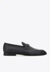 Ferragamo Antigua Gancini Leather Loafers In Multi
