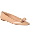 Ferragamo Anz 1 Leather Flat In Pink