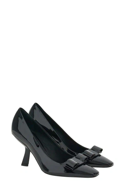 Ferragamo Woman Vara Bow Pump In Black